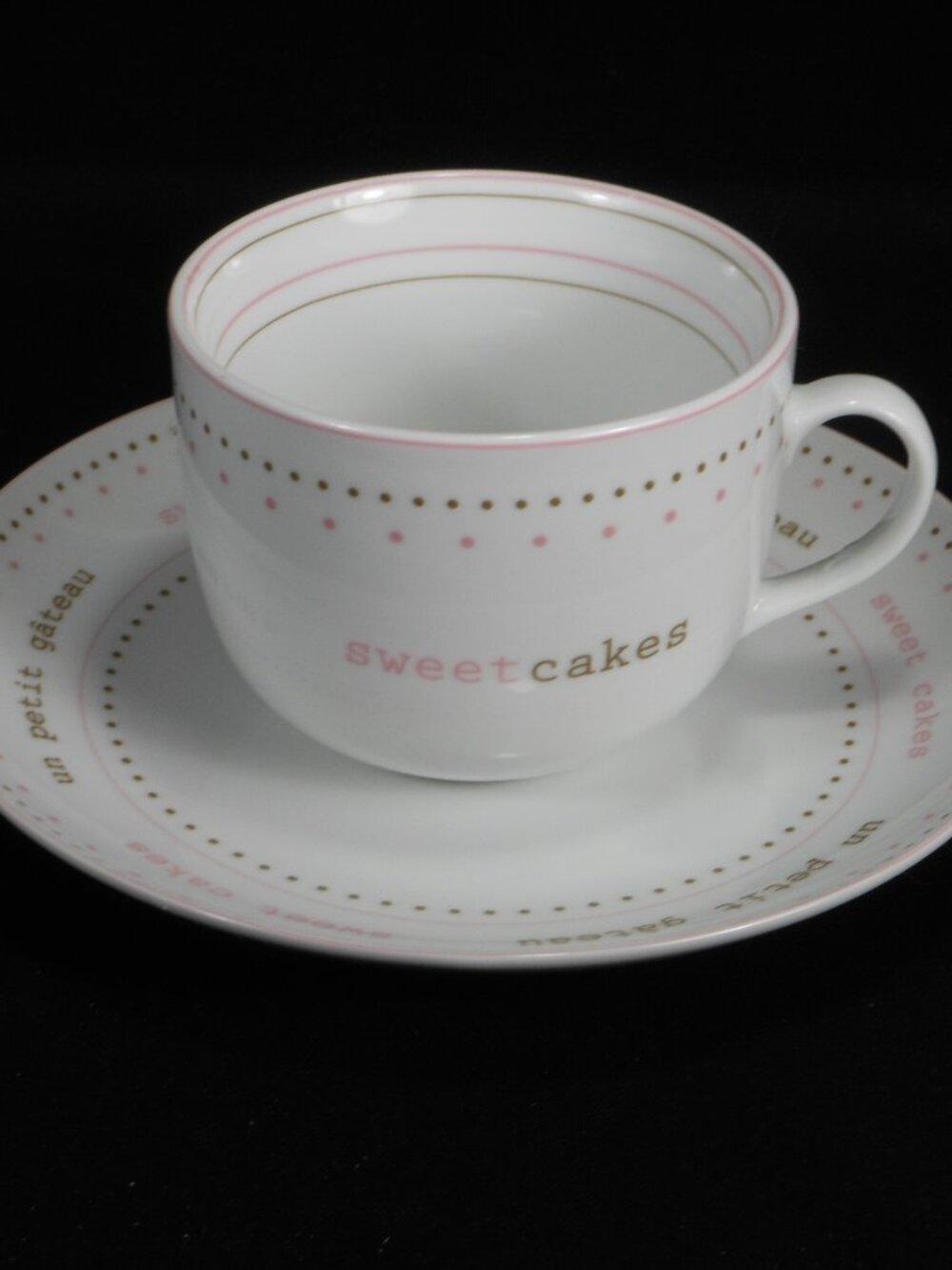 Forum snack plate and over size tea cup